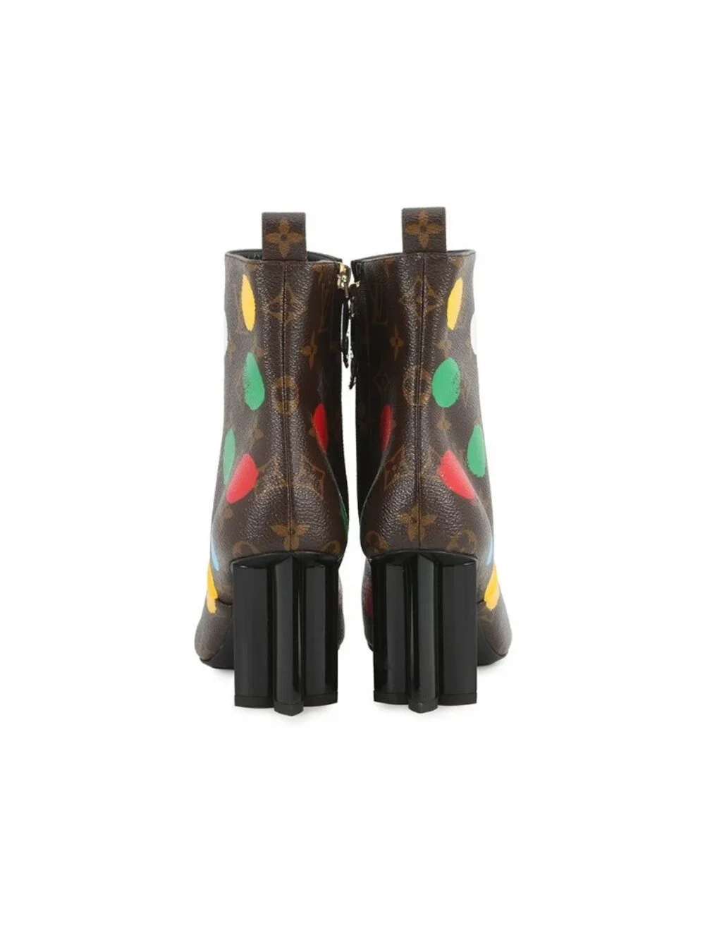 Louis Vuitton Boots LV Yk Silhouette Line Ankle Short 36 Yayoi Kusama